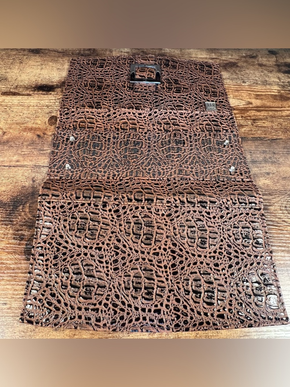 Miche‎ Classic Shell Ellie Brown Croc Interchangeable SHELL ONLY NO BASE BAG